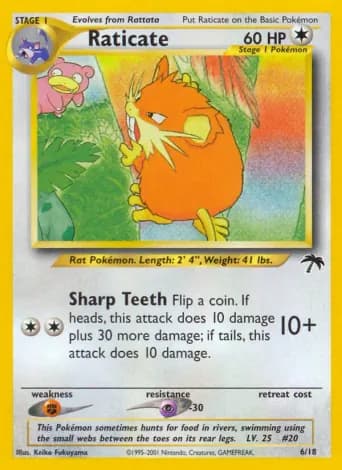 Raticate Pokémon card #6