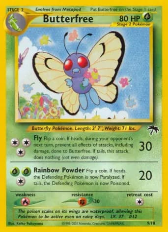 Butterfree Pokémon card #9