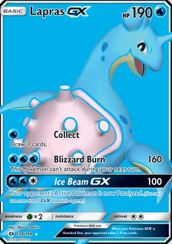 Lapras GX Pokémon card #139