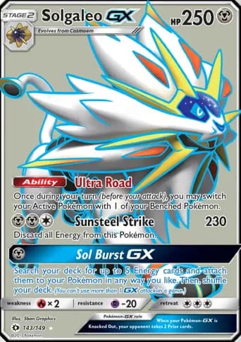 Solgaleo GX Pokémon card #143