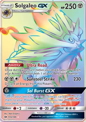 Solgaleo GX Pokémon card #155