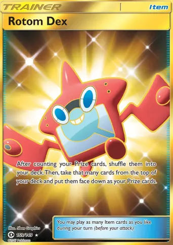 Rotom Dex Pokémon card #159