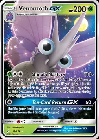 Venomoth GX Pokémon card #12