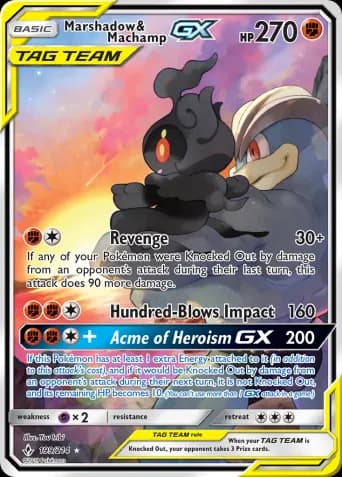 Marshadow & Machamp GX Pokémon card #199