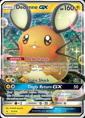 Dedenne GX Pokémon card #57