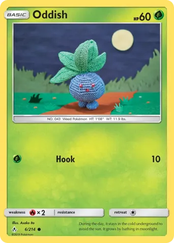 Oddish Pokémon card #6