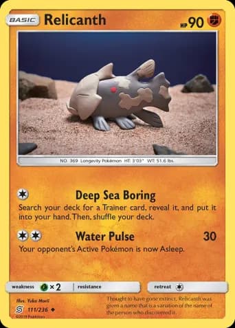 Relicanth Pokémon card #111