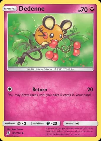 Dedenne Pokémon card #145