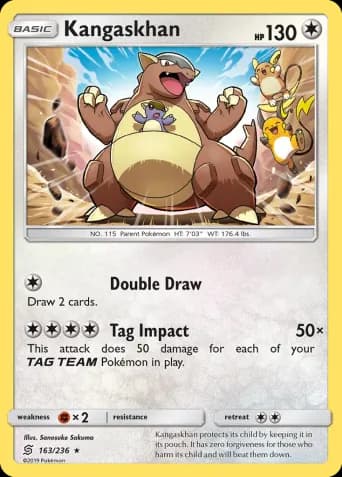 Kangaskhan Pokémon card #163