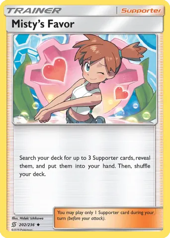 Misty’s Favor Pokémon card #202