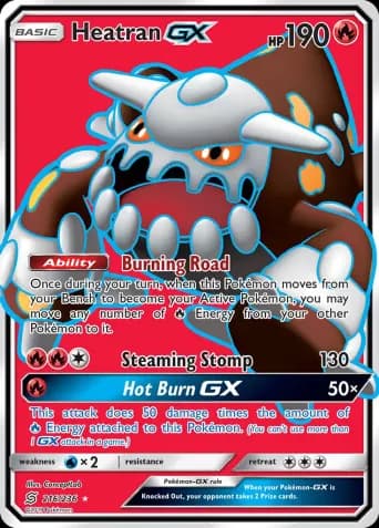 Heatran GX Pokémon card #216
