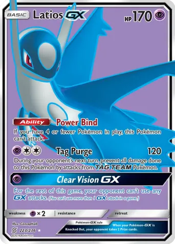 Latios GX Pokémon card #223