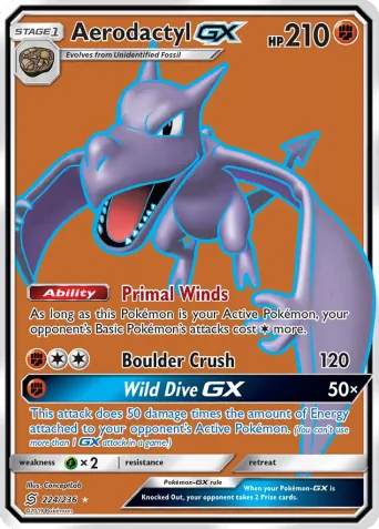 Aerodactyl GX Pokémon card #224