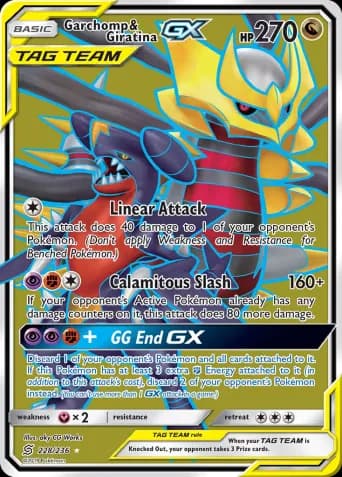 Garchomp & Giratina GX Pokémon card #228