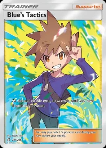 Blue’s Tactics Pokémon card #231