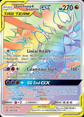 Garchomp & Giratina GX Pokémon card #247
