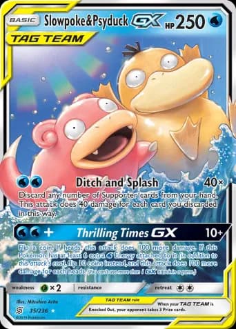 Slowpoke & Psyduck GX Pokémon card #35