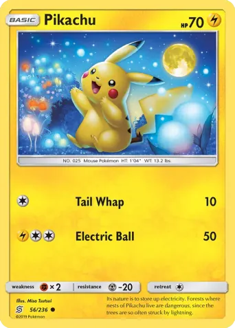 Pikachu Pokémon card #56