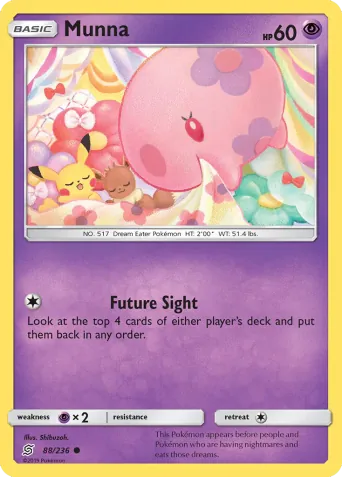 Munna Pokémon card #88