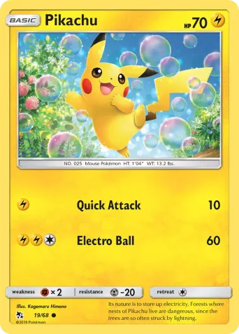 Pikachu Pokémon card #19