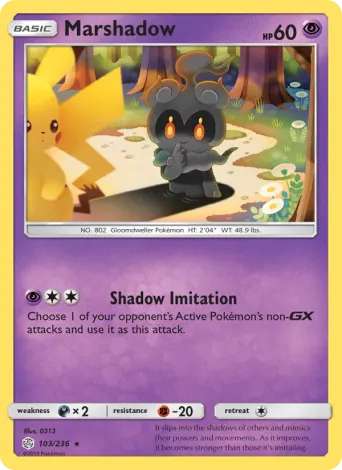Marshadow Pokémon card #103