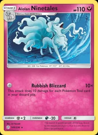 Alolan Ninetales Pokémon card #145