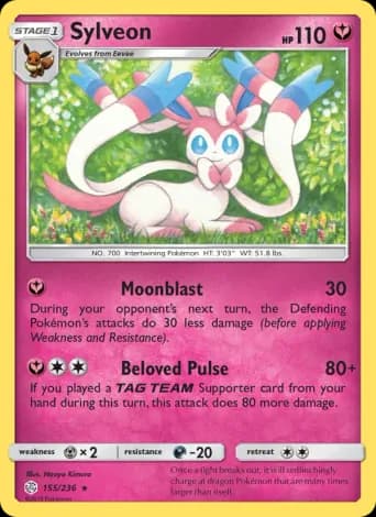 Sylveon Pokémon card #155