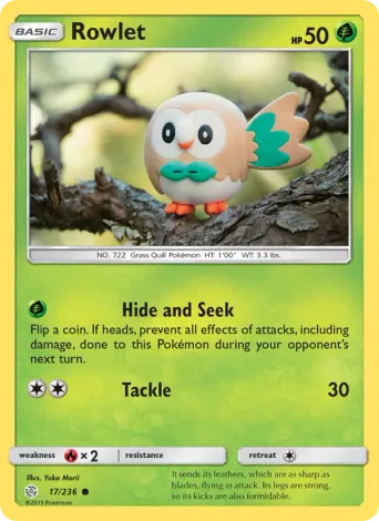 Rowlet Pokémon card #17