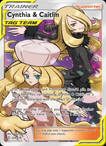 Cynthia & Caitlin Pokémon card #228