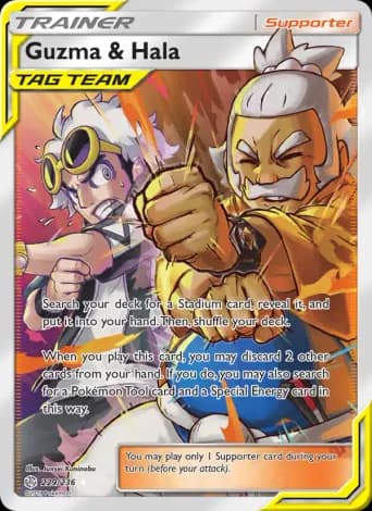 Guzma & Hala Pokémon card #229