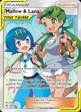Mallow & Lana Pokémon card #231