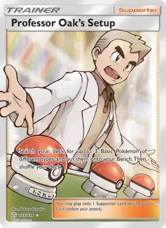 Professor Oak’s Setup Pokémon card #233