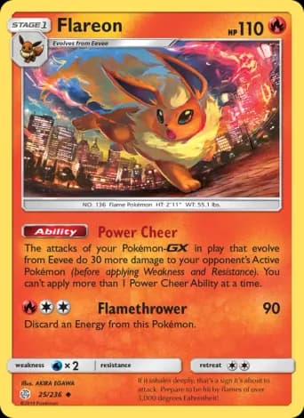 Flareon Pokémon card #25