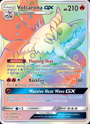 Volcarona GX Pokémon card #252
