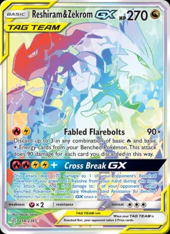Reshiram & Zekrom GX Pokémon card #259