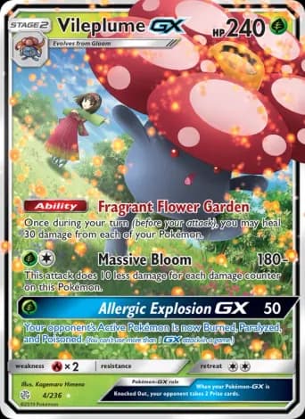 Vileplume GX Pokémon card #4