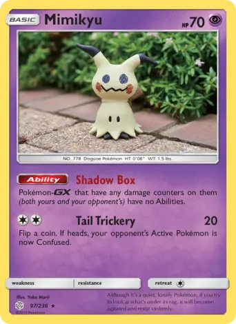 Mimikyu Pokémon card #97