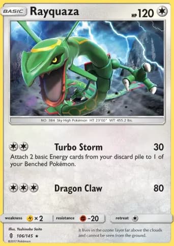 Rayquaza Pokémon card #106
