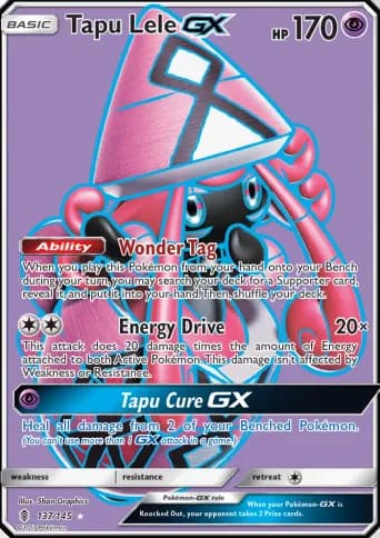 Tapu Lele GX Pokémon card #137