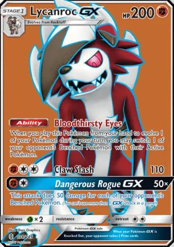 Lycanroc GX Pokémon card #138