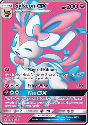 Sylveon GX Pokémon card #140