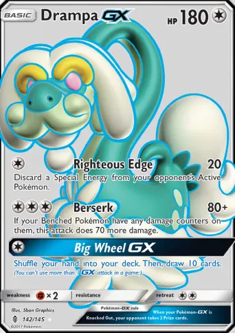 Drampa GX Pokémon card #142