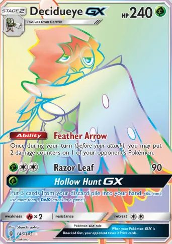 Decidueye GX Pokémon card #146