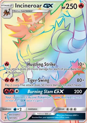 Incineroar GX Pokémon card #147