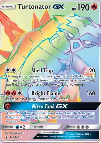 Turtonator GX Pokémon card #148