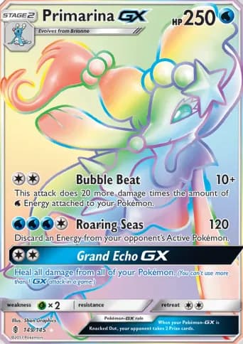 Primarina GX Pokémon card #149
