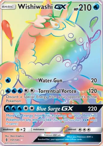 Wishiwashi GX Pokémon card #151