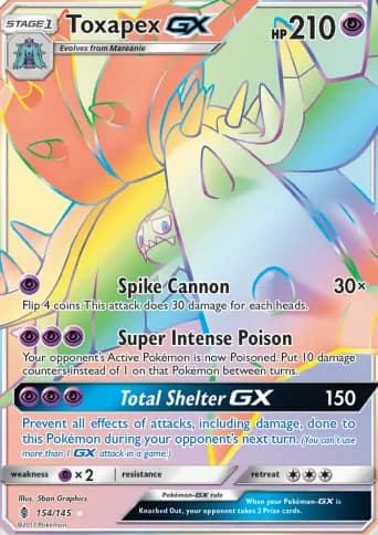 Toxapex GX Pokémon card #154