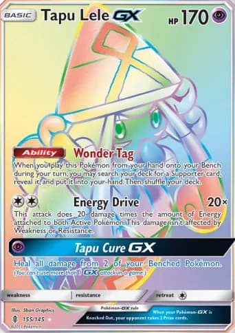 Tapu Lele GX Pokémon card #155