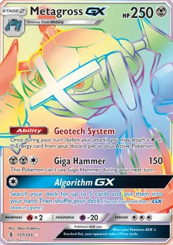 Metagross GX Pokémon card #157